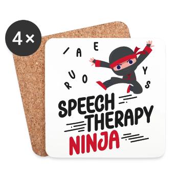 Speech Therapist Therapy Assistant - Untersetzer (4er-Set) - Weiß - Vorne