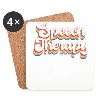 Speech Therapist Therapy Assistant - Untersetzer (4er-Set) - Weiß - Vorne