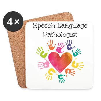 Speech Therapist Therapy Assistant - Untersetzer (4er-Set) - Weiß - Vorne