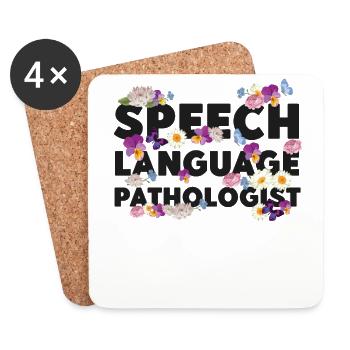 Speech Therapist Therapy Assistant - Untersetzer (4er-Set) - Weiß - Vorne