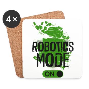 Robot Robotics Engineer Robotics - Coasters (set of 4) - white - Front