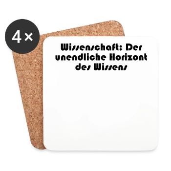Wissenschaft - Wissenschaft: Der unendliche - Untersetzer (4er-Set) - Weiß - Vorne