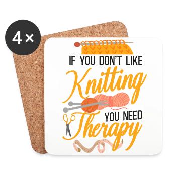 Knitting Knitter If You Don't Like - Coasters (set of 4) - white - Front
