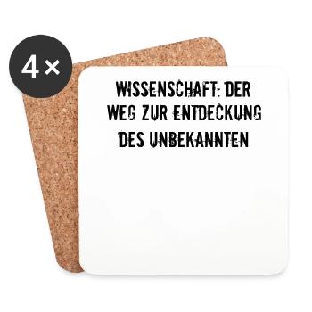 Wissenschaft - Wissenschaft: Der Weg zur - Untersetzer (4er-Set) - Weiß - Vorne