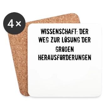Wissenschaft - Wissenschaft: Der Weg zur Lösung - Untersetzer (4er-Set) - Weiß - Vorne