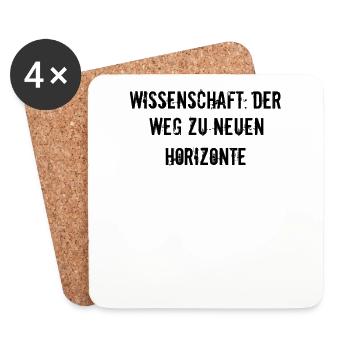 Wissenschaft - Wissenschaft: Der Weg zu neuen - Untersetzer (4er-Set) - Weiß - Vorne