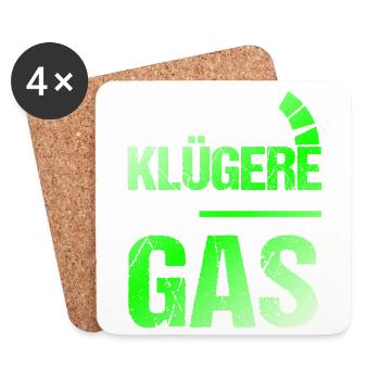 Auto Tuner, KFZ Mechaniker, Racing Car, Tuning - Untersetzer (4er-Set) - Weiß - Vorne