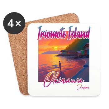 Iriomote Island Sunset in Okinawa, Japan - Untersetzer (4er-Set) - Weiß - Vorne