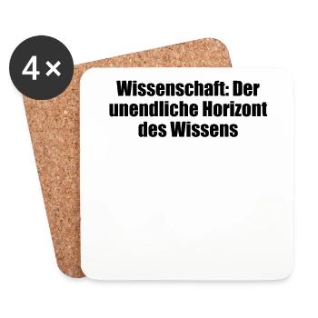 Wissenschaft - Wissenschaft: Der unendliche - Untersetzer (4er-Set) - Weiß - Vorne