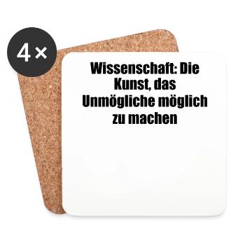 Wissenschaft - Wissenschaft: Die Kunst, das - Untersetzer (4er-Set) - Weiß - Vorne