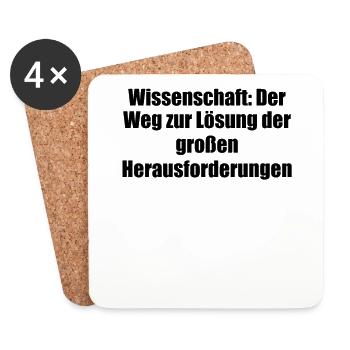Wissenschaft - Wissenschaft: Der Weg zur Lösung - Untersetzer (4er-Set) - Weiß - Vorne