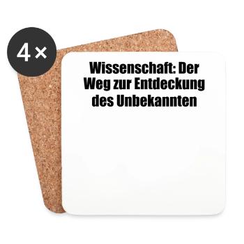 Wissenschaft - Wissenschaft: Der Weg zur - Untersetzer (4er-Set) - Weiß - Vorne