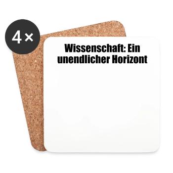 Wissenschaft - Wissenschaft: Ein unendlicher - Untersetzer (4er-Set) - Weiß - Vorne
