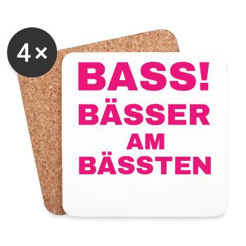 GOA Techno House Party EDM Festival Electro Rave - Untersetzer (4er-Set) - Weiß - Vorne