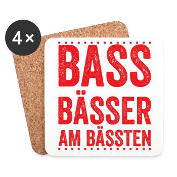 GOA Techno House Party EDM Festival Electro Rave - Untersetzer (4er-Set) - Weiß - Vorne