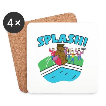 Make A Splash Pool Tauchen Schwimmen Sport - Untersetzer (4er-Set) - Weiß - Vorne