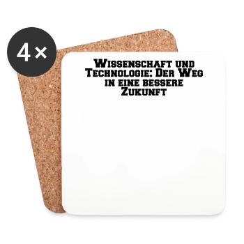Wissenschaft - Wissenschaft und Technologie: Der - Untersetzer (4er-Set) - Weiß - Vorne