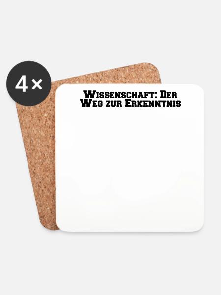 Wissenschaft - Wissenschaft: Der Weg zur - Untersetzer (4er-Set) - Weiß