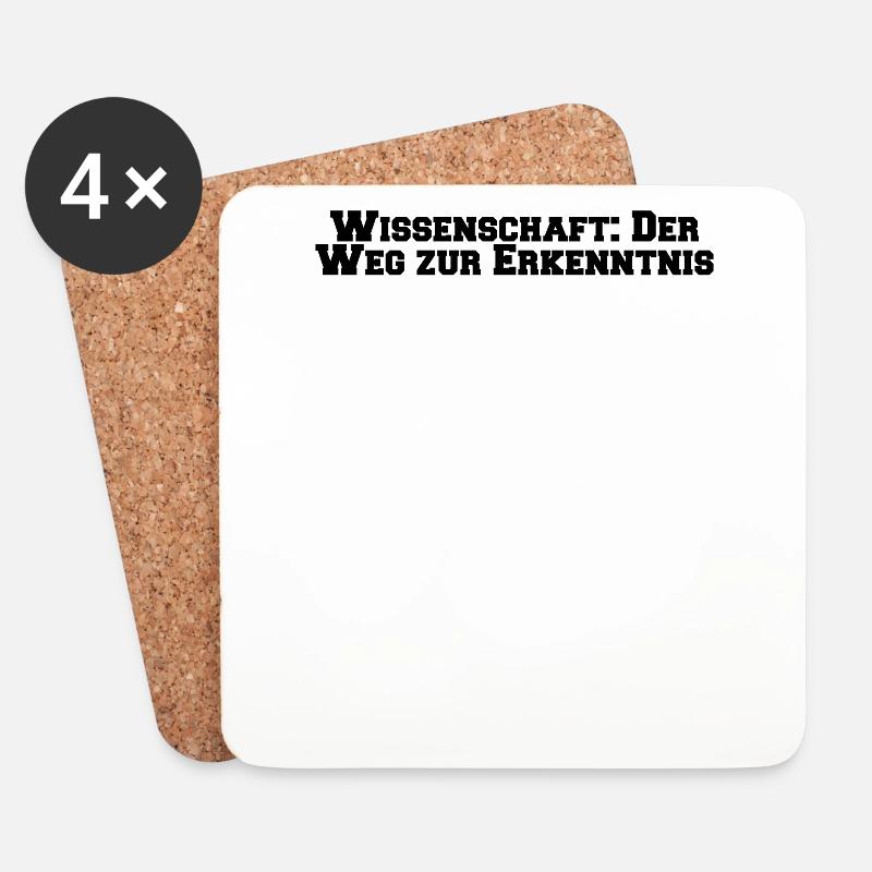 Wissenschaft - Wissenschaft: Der Weg zur - Untersetzer (4er-Set) - Weiß