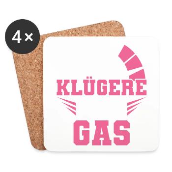 Auto Tuner Girl, KFZ Mechaniker Racing, Frau - Untersetzer (4er-Set) - Weiß - Vorne