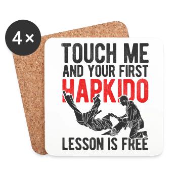 Koreanischer Kampfsport Hapkido - Untersetzer (4er-Set) - Weiß - Vorne