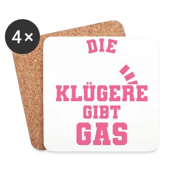 Auto Tuner Girl, KFZ Mechaniker Racing, Frau - Untersetzer (4er-Set) - Weiß - Vorne