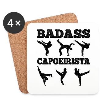 Capoeira - Untersetzer (4er-Set) - Weiß - Vorne