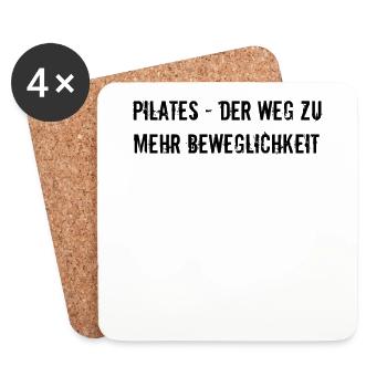 Pilates - Pilates - der Weg zu mehr Beweglichkeit - Untersetzer (4er-Set) - Weiß - Vorne