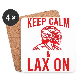 Lacrosse LAX Club Team Spieler Trainer Fans Coach - Untersetzer (4er-Set) - Weiß - Vorne