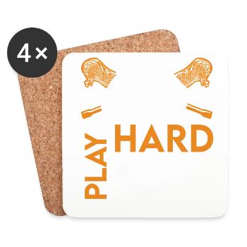 Lacrosse LAX Club Team Players Coaches Fans Coach - Coasters (set of 4) - white - Front