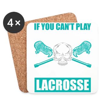 Lacrosse LAX Club Team Spieler Trainer Fans Coach - Untersetzer (4er-Set) - Weiß - Vorne