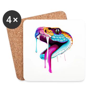 Gradients in the queue - Coasters (set of 4) - white - Front