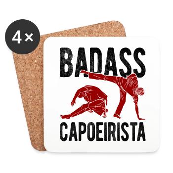 Capoeira - Untersetzer (4er-Set) - Weiß - Vorne