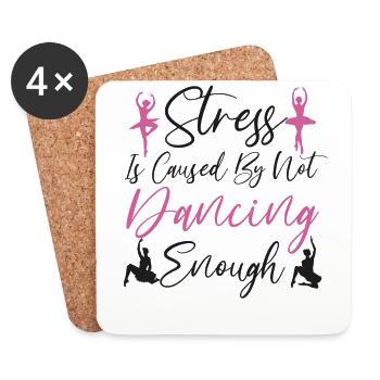 Ballet Dancer Dance Girl Ballerina - Coasters (set of 4) - white - Front