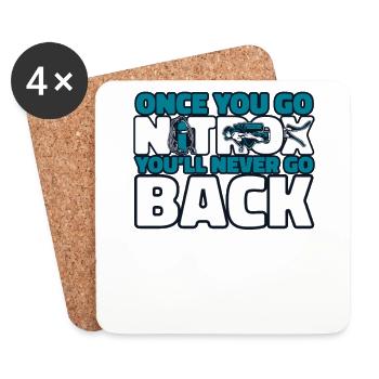 Once You Go Nitrox You'll Never Go Back - Coasters (set of 4) - white - Front