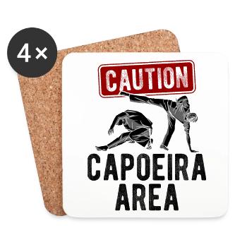 Capoeira - Untersetzer (4er-Set) - Weiß - Vorne