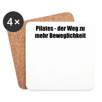 Pilates - Pilates - der Weg zu mehr Beweglichkeit - Untersetzer (4er-Set) - Weiß - Vorne