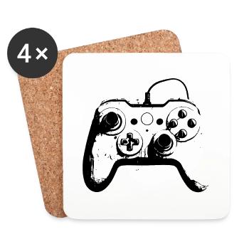 Cool Gaming Controller - Design for Young Gamers - Coasters (set of 4) - white - Front