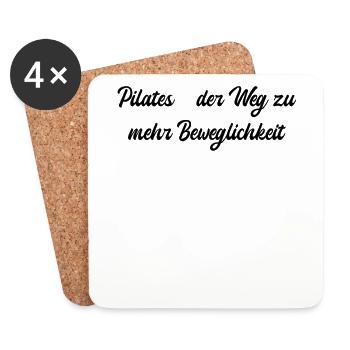 Pilates - Pilates - der Weg zu mehr Beweglichkeit - Untersetzer (4er-Set) - Weiß - Vorne