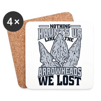 Like The Arrowheads We Lost Arrowhead Hunter - Coasters (set of 4) - white - Front