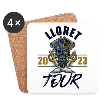 Lloret De Mar 2023 Skelett - Untersetzer (4er-Set) - Weiß - Vorne