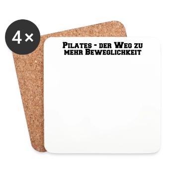 Pilates - Pilates - der Weg zu mehr Beweglichkeit - Untersetzer (4er-Set) - Weiß - Vorne