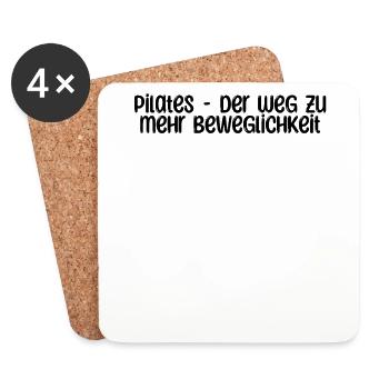 Pilates - Pilates - der Weg zu mehr Beweglichkeit - Untersetzer (4er-Set) - Weiß - Vorne