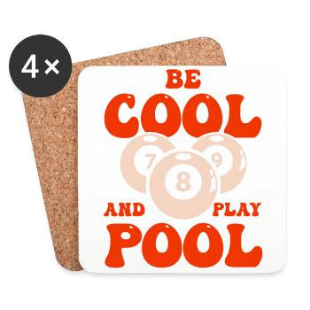 Billiard Pool Billiards Snooker Club Club Billiards - Coasters (set of 4) - white - Front