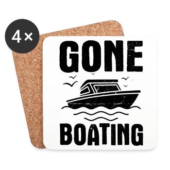 Segelboot Kapitän Spruch Zum Segeln - Untersetzer (4er-Set) - Weiß - Vorne