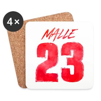 Malle 23 Mallorca 2023 - Untersetzer (4er-Set) - Weiß - Vorne
