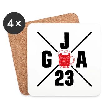 Jga 2023 Junggesellenabschied - Untersetzer (4er-Set) - Weiß - Vorne