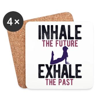 Yogalehrer Spruch Für Yogi Yoga - Untersetzer (4er-Set) - Weiß - Vorne