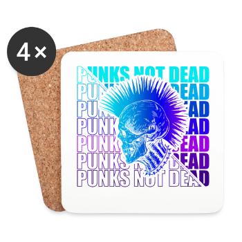 Punk Rock Pogo Anarchy Punks Punk Rocker Punk - Coasters (set of 4) - white - Front