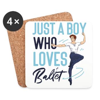 Ballet Dancer Dance Girl Ballerina - Untersetzer (4er-Set) - Weiß - Vorne